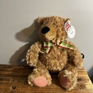 Pier 1 Imports Teddy Bear Caleb 2018 Dated Plush Holiday Christmas‎ 18"